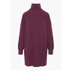 Aritzia Babaton Maclean Oversized Wool Turtleneck Sweater Dress_Small